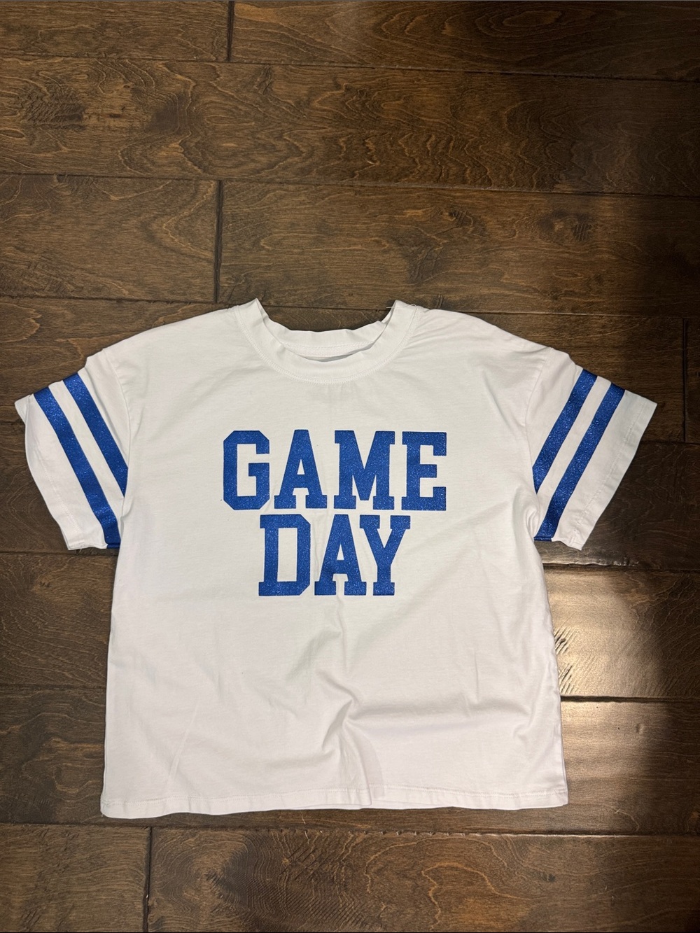 Jonathan Adler White Tee with Royal Blue GAME DAY Graphic/ BUNDLE Deal!